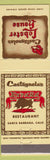 Matchbook Cover - Castagnola's Lobster House Santa Barbara CA