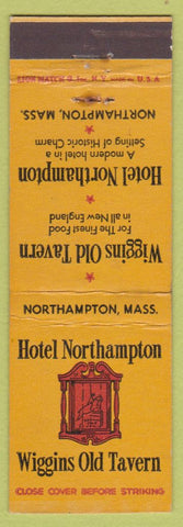 Matchbook Cover - Hotel Northampton Wiggins Old Tavern MA