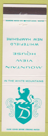 Matchbook Cover - Mountain View House Whitefield NH