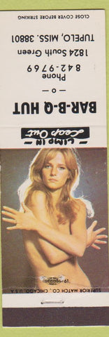 Matchbook Cover - BBQ Hut Tupelo MS pinup