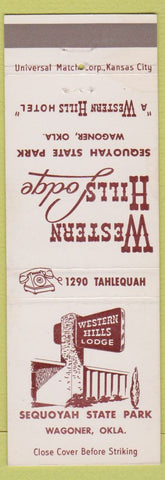 Matchbook Cover - Sequoyah State Park Wagoner OK