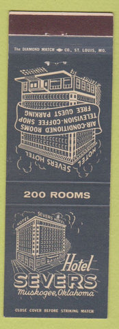 Matchbook Cover - Hotel Severs Muskogee OK