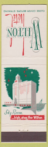 Matchbook Cover - Wilton Hotel Long Beach CA