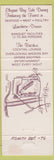 Matchbook Cover - Atlantis Restaurant San Diego CA