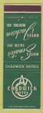 Matchbook Cover - Chadwick Hotel Medford OR