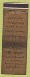 Matchbook Cover - Hotel Navarre Portland OR WEAR