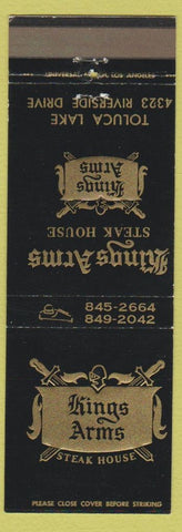 Matchbook Cover - Kings Arms Steak House Toluca Lake CA