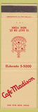 Matchbook Cover - Cafe Madison New York City