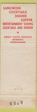 Matchbook Cover - Cafe Madison New York City