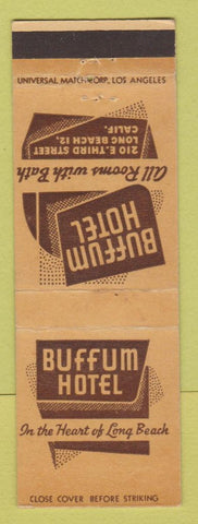 Matchbook Cover - Buffum Hotel Long Beach CA