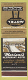 Matchbook Cover - Mariani's Motel Restaurant Santa Clara CA