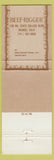 Matchbook Cover - Beef Rigger Restaurant Orange CA
