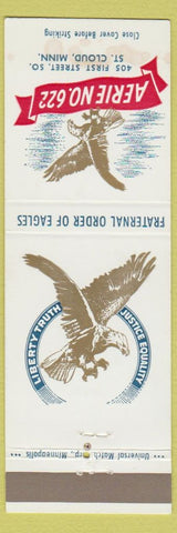 Matchbook Cover - Eagles Club ST Cloud MN WEAR