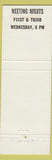 Matchbook Cover - Eagles Club ST Cloud MN WEAR