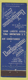 Matchbook Cover - Burlingame Hotel Bartlesville OK