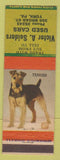 Matchbook Cover - Victor Seiders Used Cars York PA Terrier Dog
