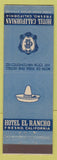 Matchbook Cover - Hotel Californian Fresno CA