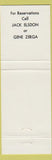 Matchbook Cover - Bunker Room Hypress Hills Golf Course Colma CA