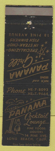 Matchbook Cover - Panama Cocktail Lounge Long Beach CA hula girlie