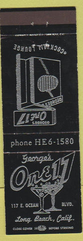 Matchbook Cover - George's 117 Long Beach CA bar