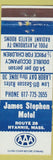 Matchbook Cover - James Stephen Motel Hyannis MA
