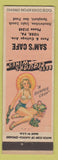 Matchbook Cover - Sam's Cafe York PA pinup