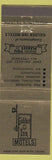 Matchbook Cover - Golden Inn Motels Portland Albany Grants Pass OR