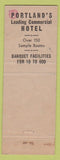 Matchbook Cover - Portland Hotel OR