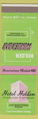Matchbook Cover - Hotel Holden Dayton OH