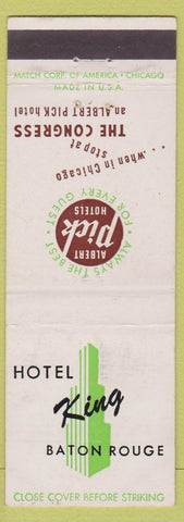 Matchbook Cover - Hotel King Baton Rouge LA