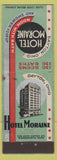 Matchbook Cover - Hotel Moraine Dayton OH