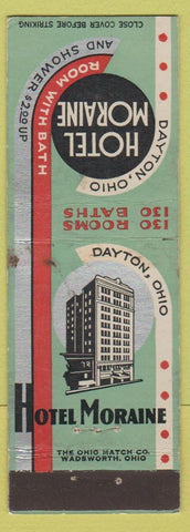 Matchbook Cover - Hotel Moraine Dayton OH