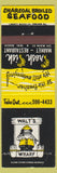 Matchbook Cover - Walt's Wharf seafood Seal Beach CA WEAR