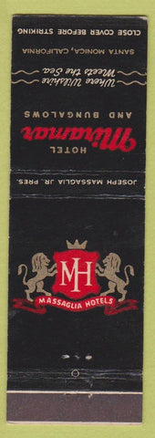 Matchbook Cover - MiraMar Hotel Santa Monica CA