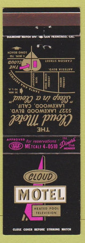 Matchbook Cover - Cloud Motel Lakewood CA