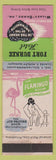 Matchbook Cover - Fort Durkee Hotel Wilkes Barre PA boxer flamingo