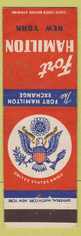 Matchbook Cover - Fort Hamilton NY Exchange US Army WEAR