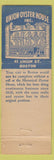 Matchbook Cover - Union Oyster House Boston MA lobster