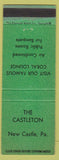 Matchbook Cover - The Castleton Hotel New Castle PA