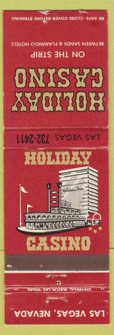 Matchbook Cover - Holiday House Casino Las Vegas NV WEAR