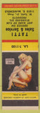 Matchbook Cover - Tatti Sales Service Standard oil gas Detroit? MI pinup