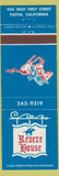 Matchbook Cover - Revere House Tustin CA