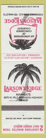 Matchbook Cover - Larson's Lodge Kissimmee FL