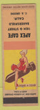 Matchbook Cover - Apex Cafe Bakersfield CA pinup