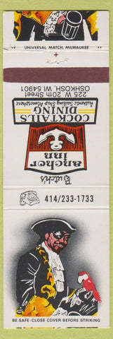 Matchbook Cover - Anchor Inn Oshkosh WI pirate