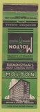 Matchbook Cover - Molton Hotel Birmingham AL