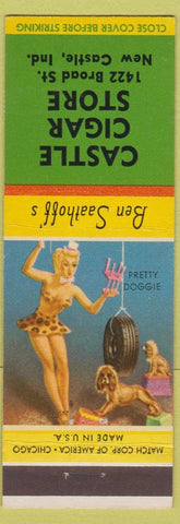 Matchbook Cover - Ben Saathoff's Castle Cigar Store New Castle IN pinup