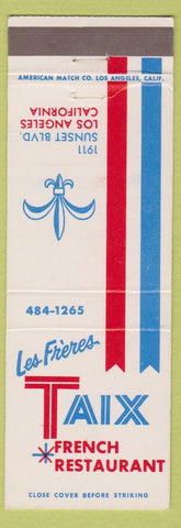 Matchbook Cover - Les Freres Taix French Restaurant Los Angeles CA
