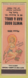 Matchbook Cover - White Rose Bar Grill York PA pinup