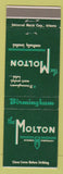 Matchbook Cover - Molton Hotel Birmingham AL